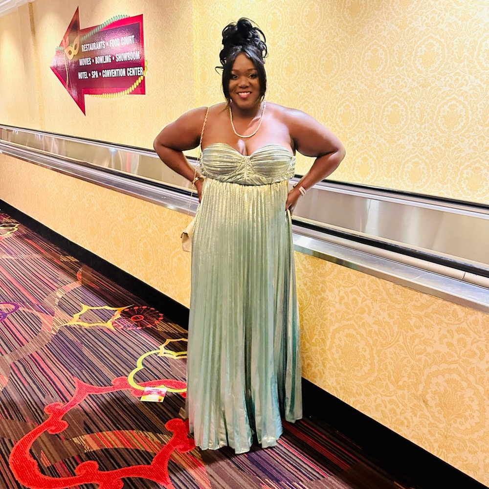 Elegant formal dress- only worn once as seen in pic